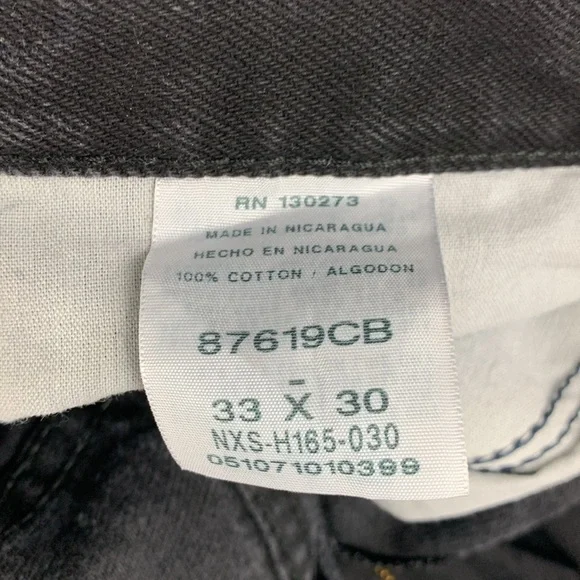 Rustler straight leg black jeans sz 33x30 - Picture 4 of 13